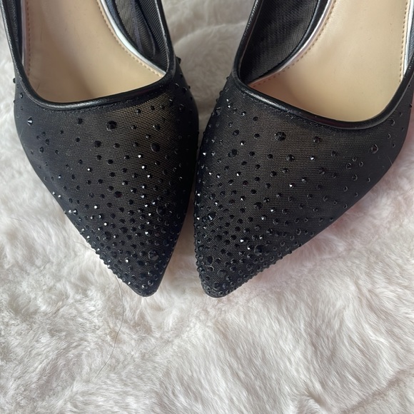 Jessica Simpson Black Sheer Crystal Heel - Picture 3 of 8
